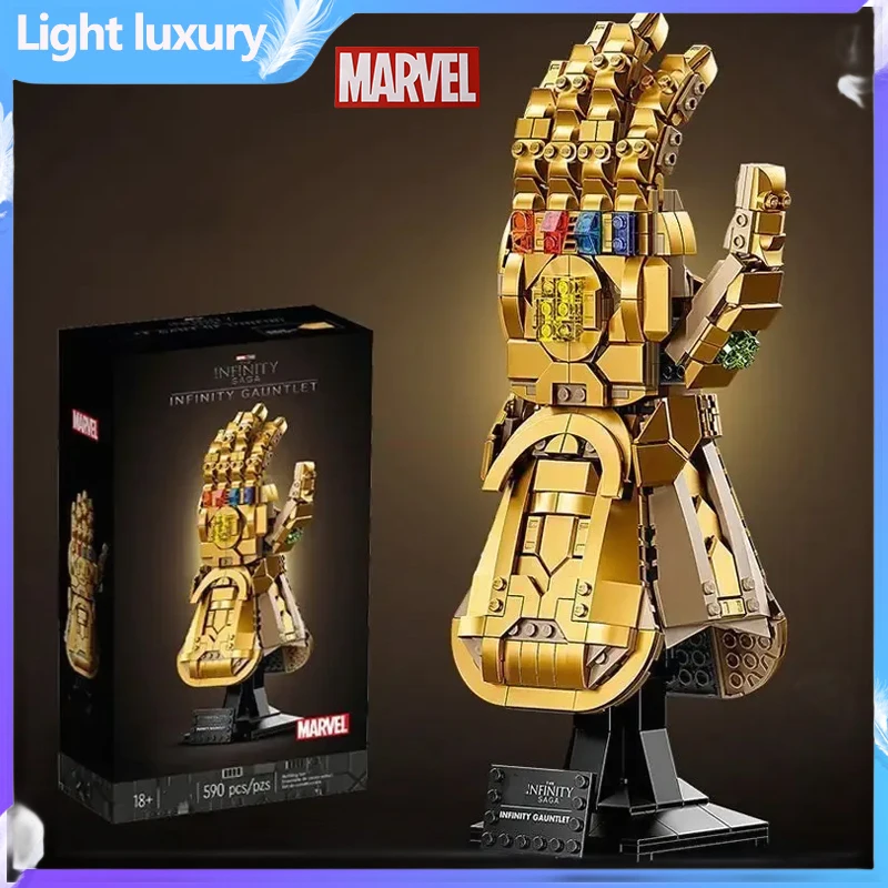 

675+pcs+ Marvel Blocks Bricks Nano Gauntlet Thanos Infinity Gauntlet Building Gloves Plastic Iron Man Diy Model Puzzle Toy Gift