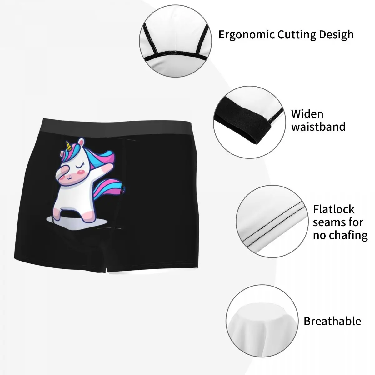 Exotic Smalls Divertidos De Unicornio For Sale Spring Wearable Men's Boxer Briefs Cute Funny Novelty 5