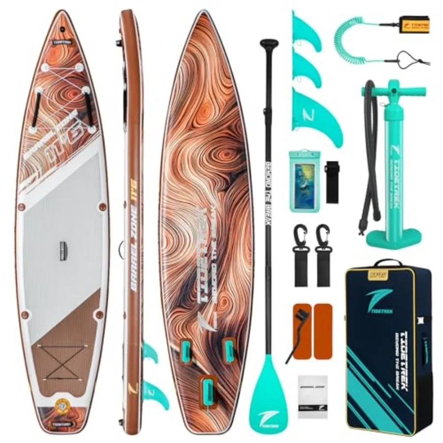 Inflatable Stand Up Paddle Boards for outdoor water sports durable PVC material blue color non-slip comfort deck and premium ac