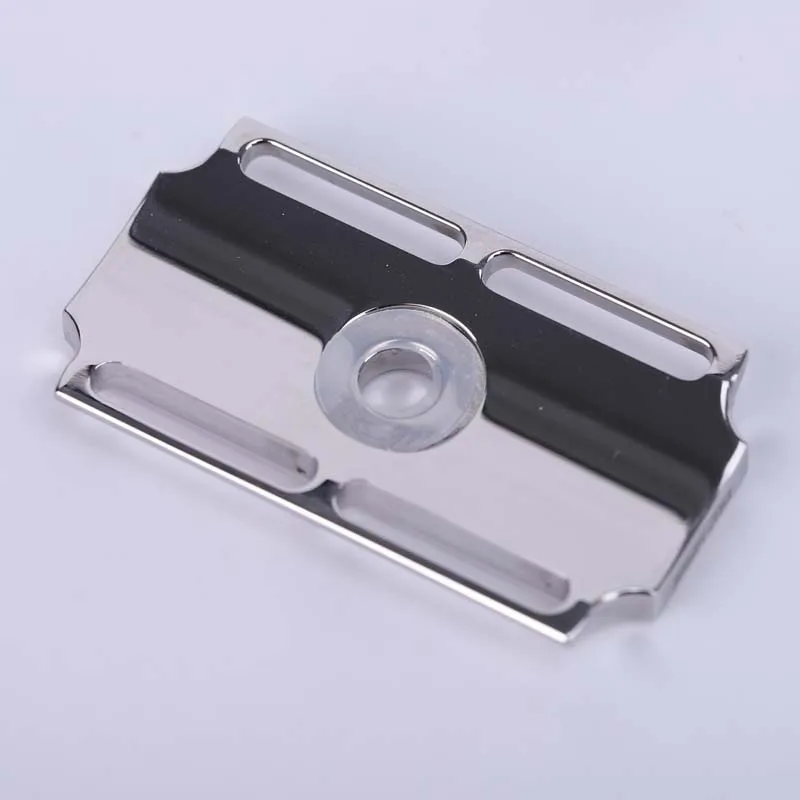 Yaqi Vostok 90SB Straight Bar 316 Stainless Steel Polished Safety Razor Head with 0.90mm Blade Gap 6