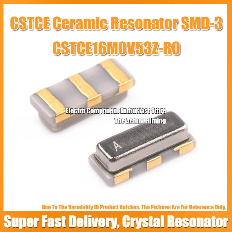 (10PCS) CSTCE16M0V53Z-R0 16M 16MHZ 16.000MHZ Passive Ceramics Crystal Resonator SMD-3 3213 3.2X1.3MM 15PF &plusmn;0.5%