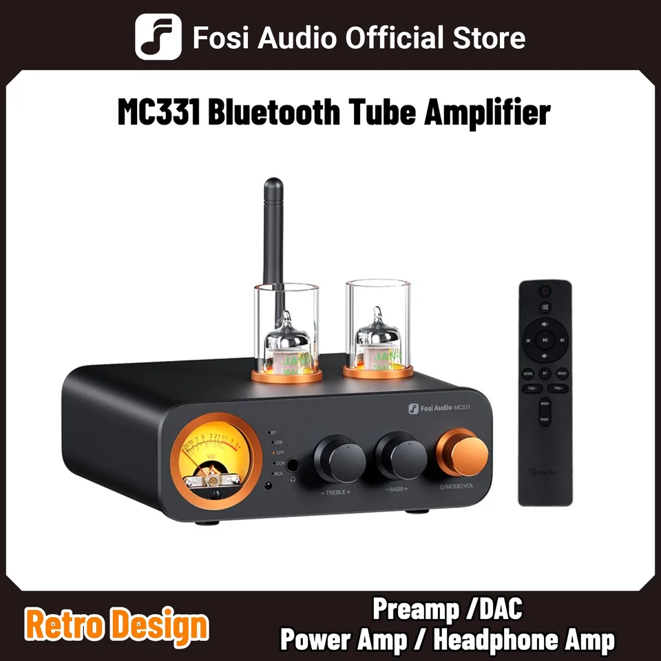 アンプ Fosi Audio MC331 Amazon.com: Fosi Audio MC331 Tube Integrated Amplifier with DAC