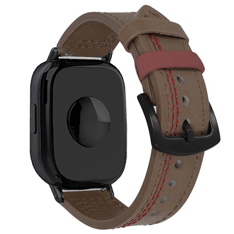Elegant Leather Loop Strap - Premium Replacement Wristband 22mm Bracelet Accessory