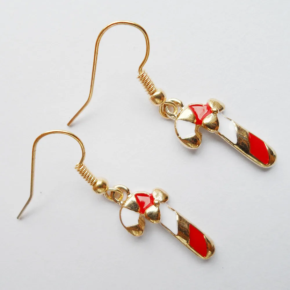 Fnaf 2 Rupee Item Noel Fashion Christmas Socks Orecchini Pendenti Homme Oorbellen Per Ragazze Boucle D Oreille Regalo Di Capodanno