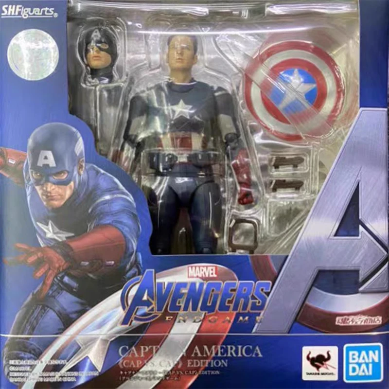 Figurine S.H. Figuarts Captain America - Cap Vs Cap - Avengers Endgame - Bandai