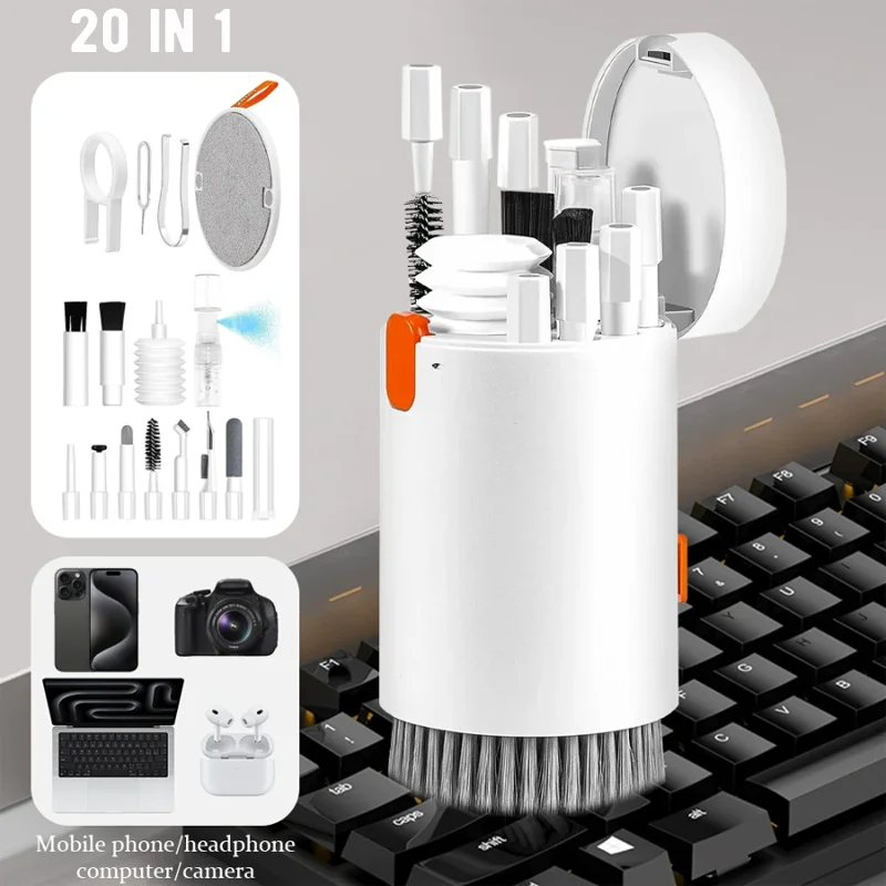 20 in 1 Cleaner Kit 7 in1 Computer Keyboard Cleaning Tools Set Clean Brush For Airpods Pro Laptop PC Tablet Camera Cleaning Pen - AliExpress