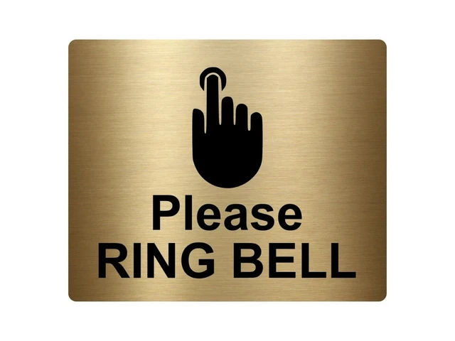 Welcome Please Ring Bell For Customer Service Sign | Aluminum Sign - Sign  Fever