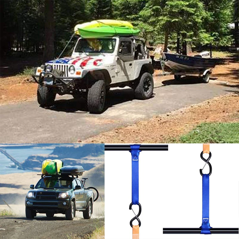 Multifunctional Car Motorcycle Cargo Luggage Fixed Packing Tie Downs Loop Strap Trunk Durable Nylon Soft Straps Auto Accessories cargo straps luggage strap cargo tie down strap tie down straps lashing strap