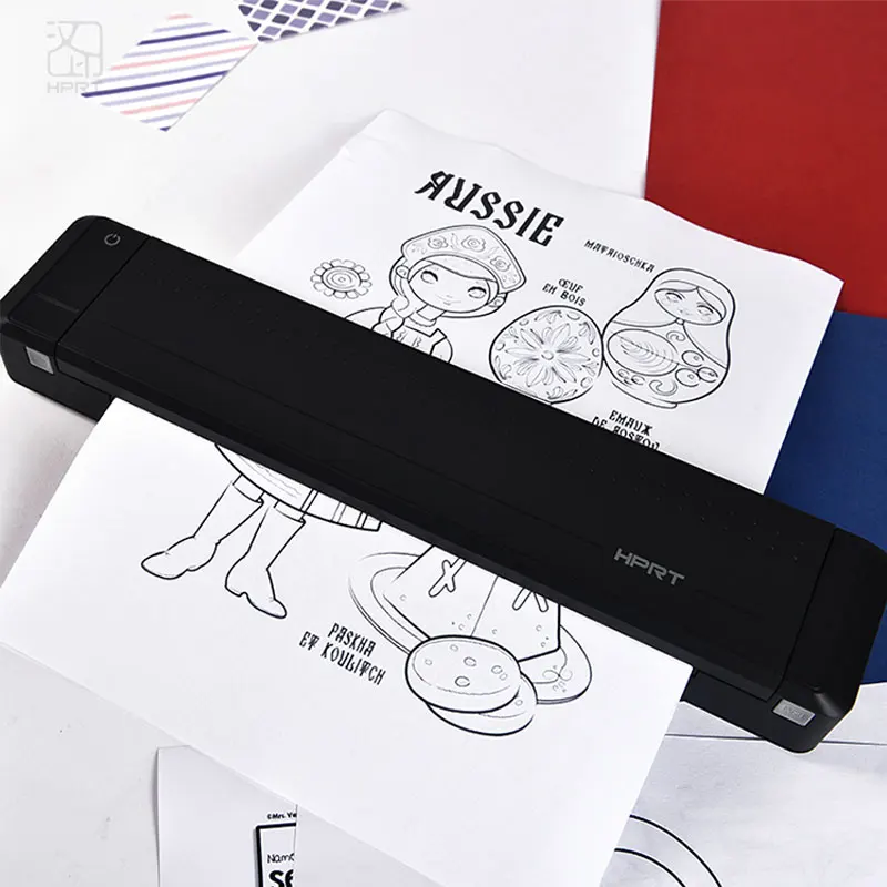 300DPIA4printernoinkthermaltransferwirelessbluetoothDocument