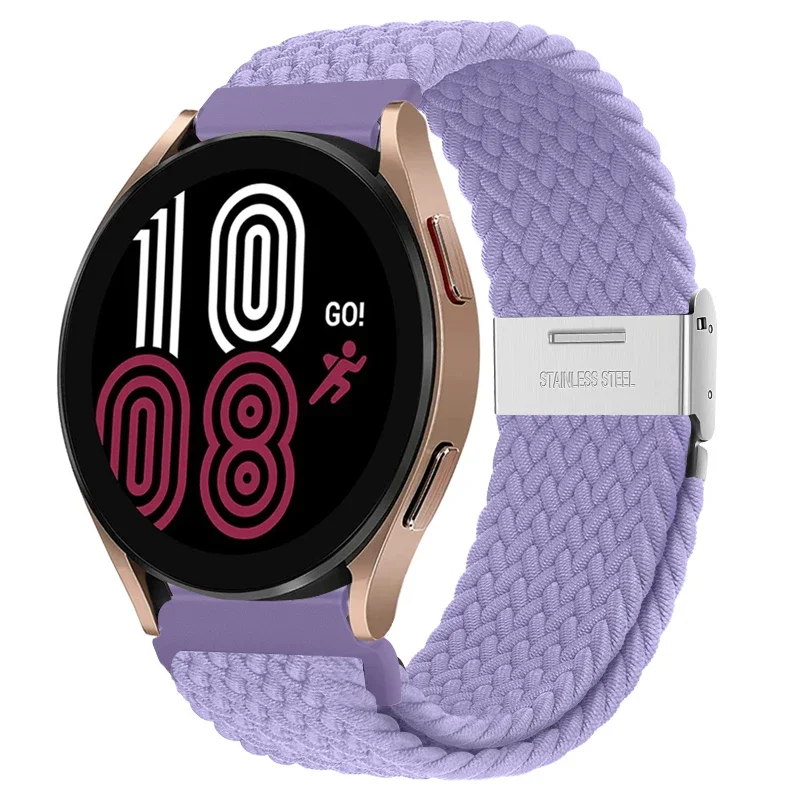 Braided Elastic Nylon Band - 20mm/22mm - Multi-Functional Smartwatch Bracelet