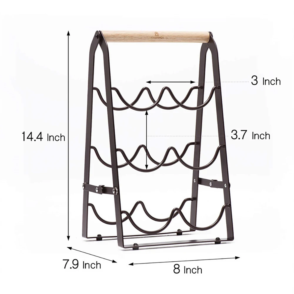 Desktop Red Wine Rack Decoration Household Wine Display Holder Table Creative Bottle Shelf Cabinet Foldable Storage Organizer