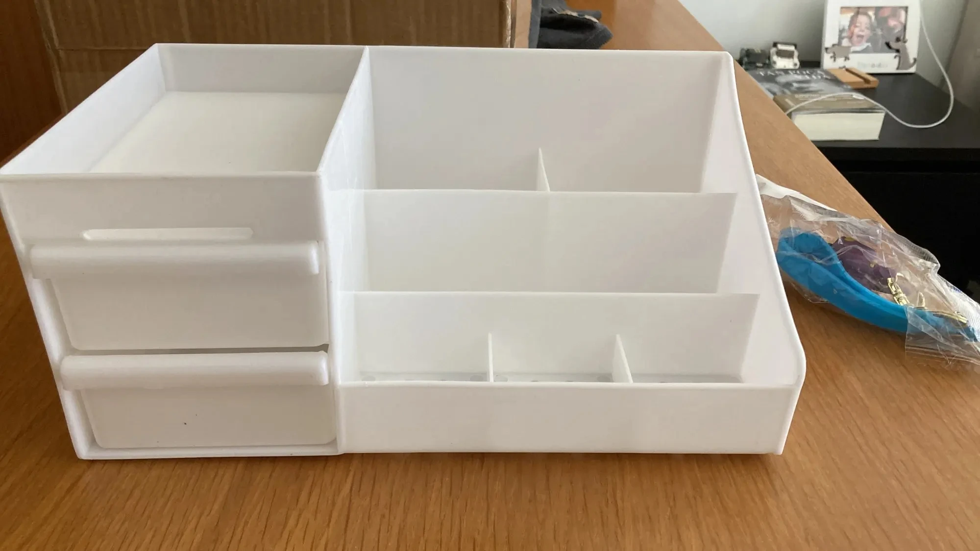 Large Capacity Cosmetic Storage Box Makeup Drawer Organizer Jewelry Nail Polish Makeup Container Desktop Sundries Storage Box 3
