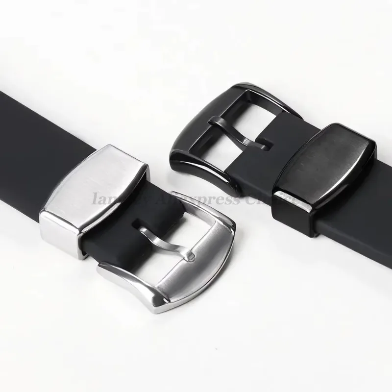 Premium Silicone Watch Band with Ring Clasp and Pin Buckle - Available in 20mm and 22mm