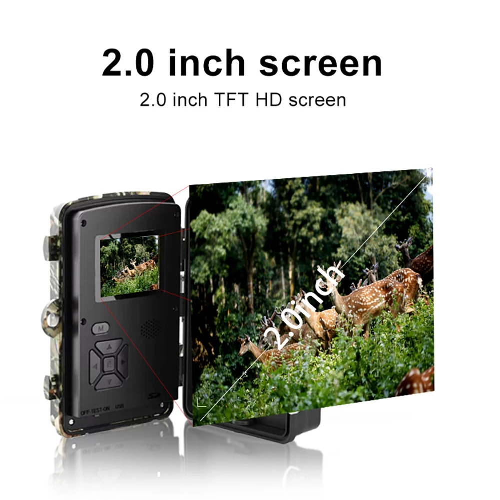 Hunting Scouting Camera Night Vision Motion Sensor Wild Animal Trail Surveillance Detector Camera for Hunting Surveillance