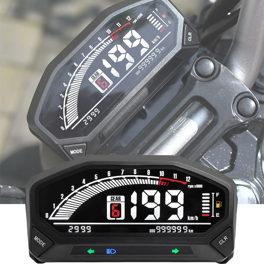 Tachimetro regolabile universale a LED 10000 giri/min Display tachimetro contagiri  contagiri Moto cruscotto per 1 2 4 cilindri - AliExpress