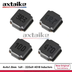 50PCS Assorted SMD Power Inductors - Various uH Ratings (1uH 1R0)