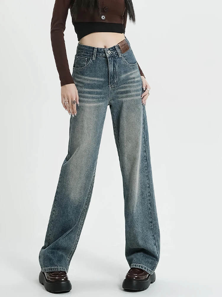 

Straight Leg Jeans For Women High Waist 2023 Trend Denim Pants Mom Jean Baggy Pants Casual Comfort Trousers