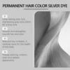 Grey Hair Dye Permanent Styling Hair Color Wax Shampoo Fashion No Damage Quick Coloring Lasting Professional Hairs Dyeing Cream 3