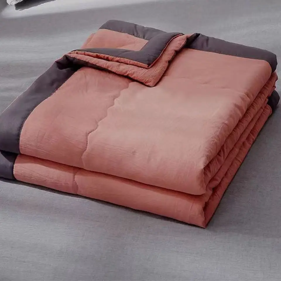 New Double Sided Cooling Blanket Cold Effect Breathable Conditioning Quilt Spring Summer Solid Color Cooler Quilt