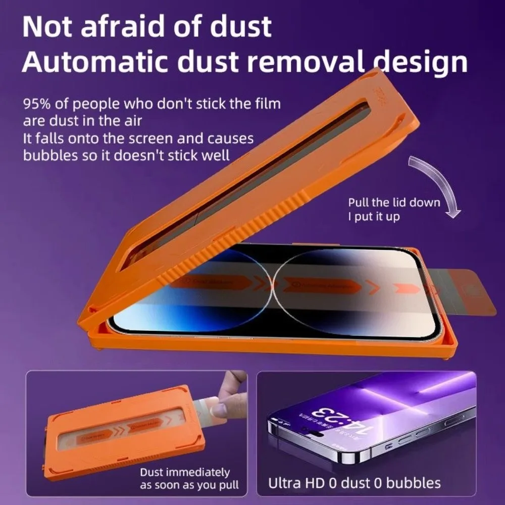 Screen Protector For iPhone 17 Pro Max Air 17Pro Anti-shatter Tempered Glass Films Dust free Auto Installation For iPhone17 17pm