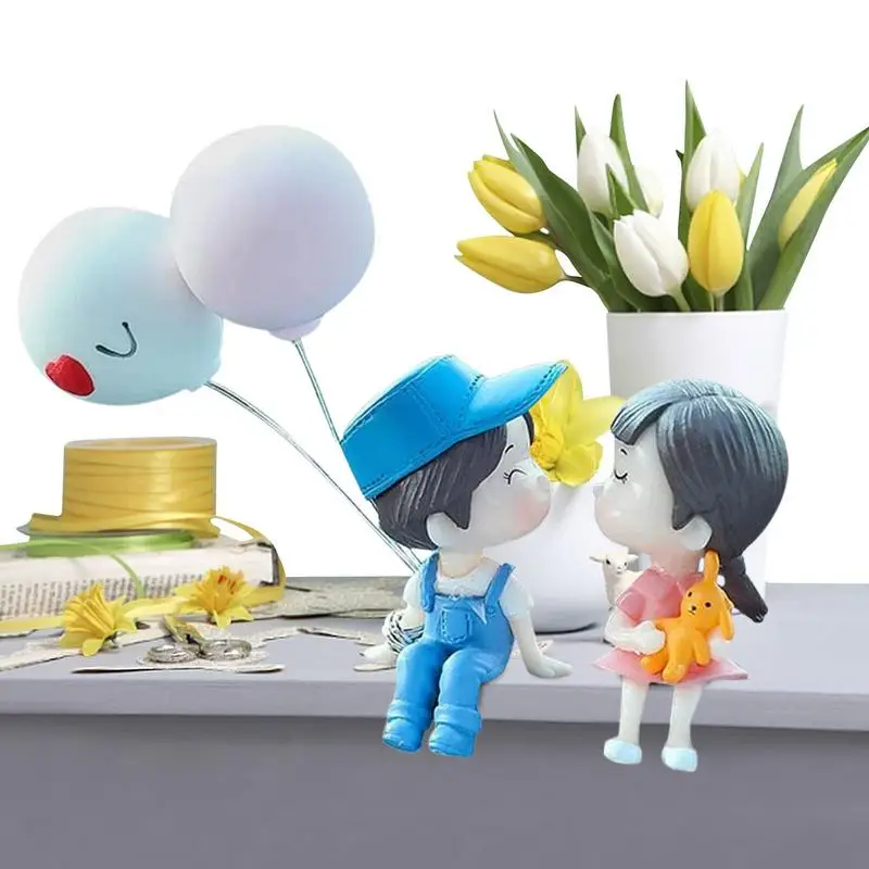 

Couple Figure Car Interior Ornament Resin Couple Cute Ornaments Kiss Boy And Girl Car Decorations Car Dashboard Accessories For