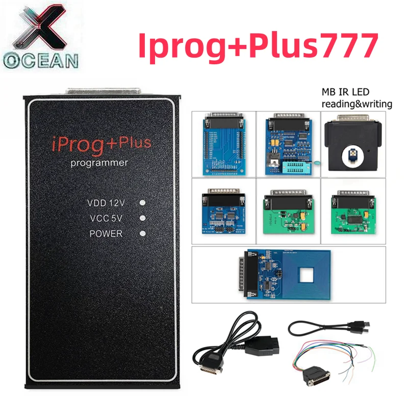 Latest V777 Iprog+Plus Full Adapter 3-in-1 Full Adapter Carprog Iprog ...