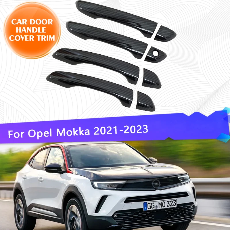 Per Opel Mokka Vauxhall Mokka Mk2 2021 2022 2023 Cromato Copertura Della Maniglia Della Portiera Dell'Auto Trim Antigraffio Set Abs Accessori Per Lo S