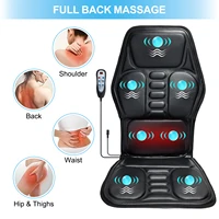 Massage Seat Cushion Pad with Heat 9 Massage Style Lumbar Support Function, Fatigue Stress Relief Back Massager 5