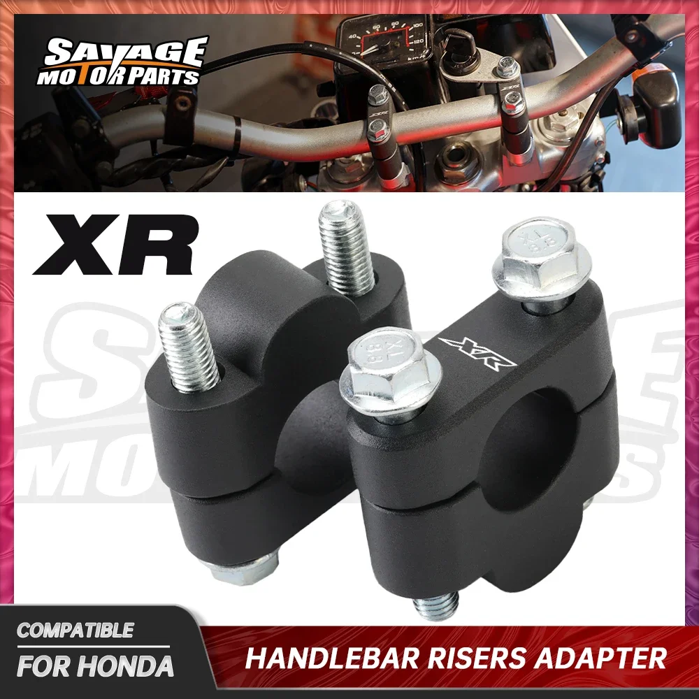 

20mm Handlebar Riser Handle Adapter Mount Clamp Motorcycle For HONDA XR230 XR250 XR400 Motard XR 250 650 L/R 600R 230R 250R 400R