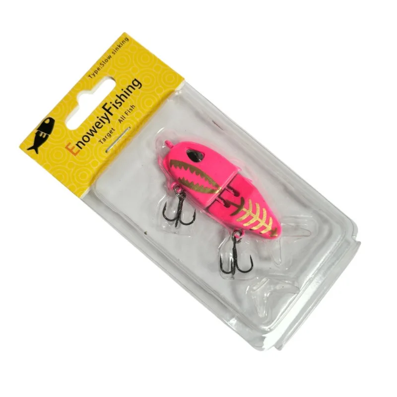 Swimbaits 6cm 6.5g MM60 Slow Sinking Diving 2Segment Fishing Lures Crankbait Small Multi Jointed Bait Bass