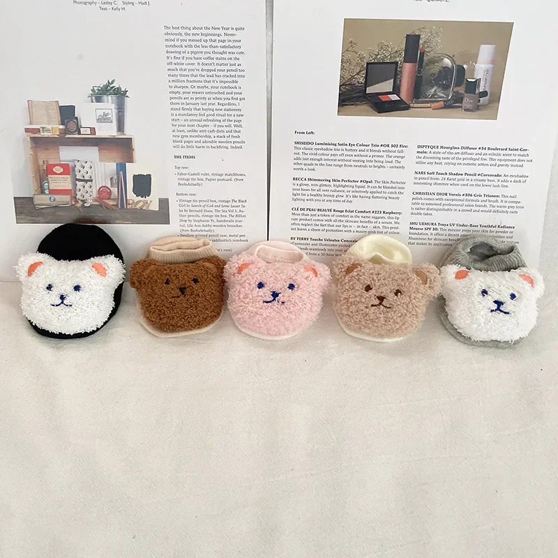 Baby Short Socks Newborn Cartoon Bear Sock Kids Boys Girls