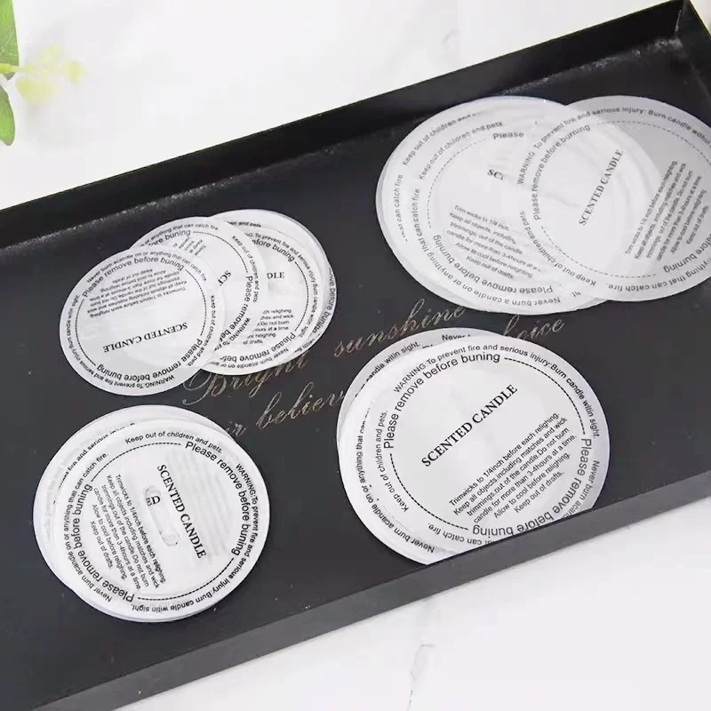 10 candle dustproof paper cover aromatherapy wax cup sticker column wax ...