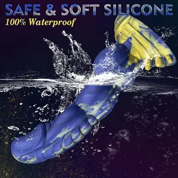 Realistic Silicone Animal Dildo Vaginal G-spot With Suction Cup Anal Plug Hand-free Huge Monster Dildo Female Sex Toys For Women 5