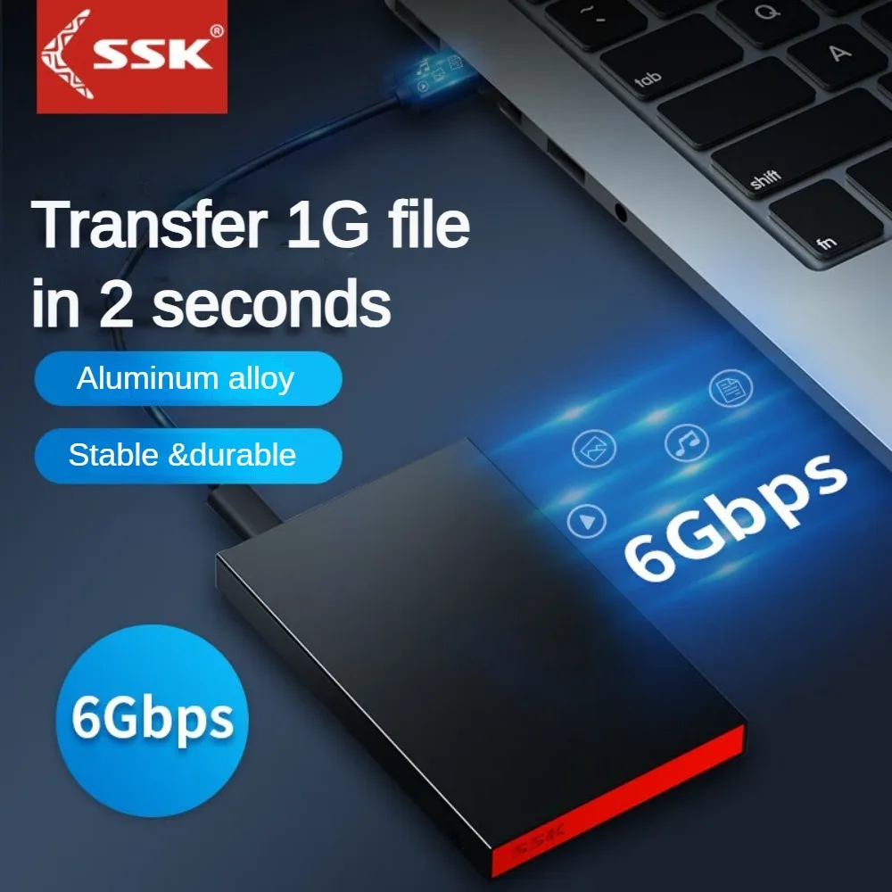 SSK 2.5-inch Mobile Solid State Drive Box Usb3.0 SATA Hard Drive Box Computer External Ssd Solid State Mechanical Hard Drive