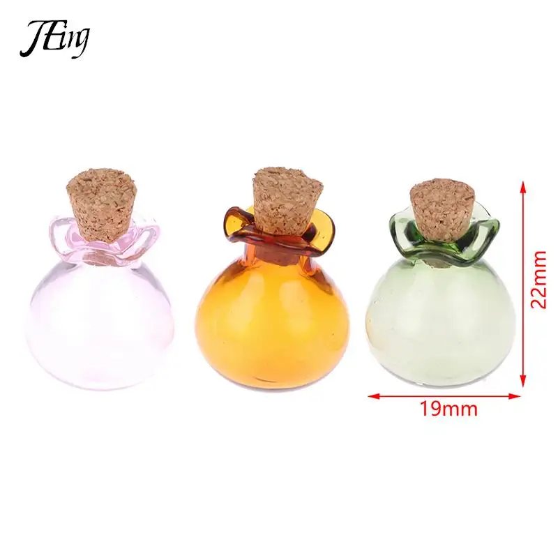 1/2/5Pcs 1:12 Dollhouse Miniature Drift Bottle Wishing Bottle Decor DIY Handcrafted Accessories glass bottles mini glass bottles