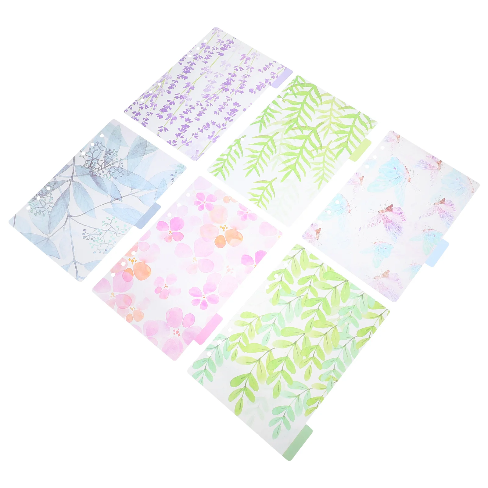 

Leaf Separator Page Notebook Tab Dividers Binder Tabs Folder Markers Notepad Loose-leaf Office Label