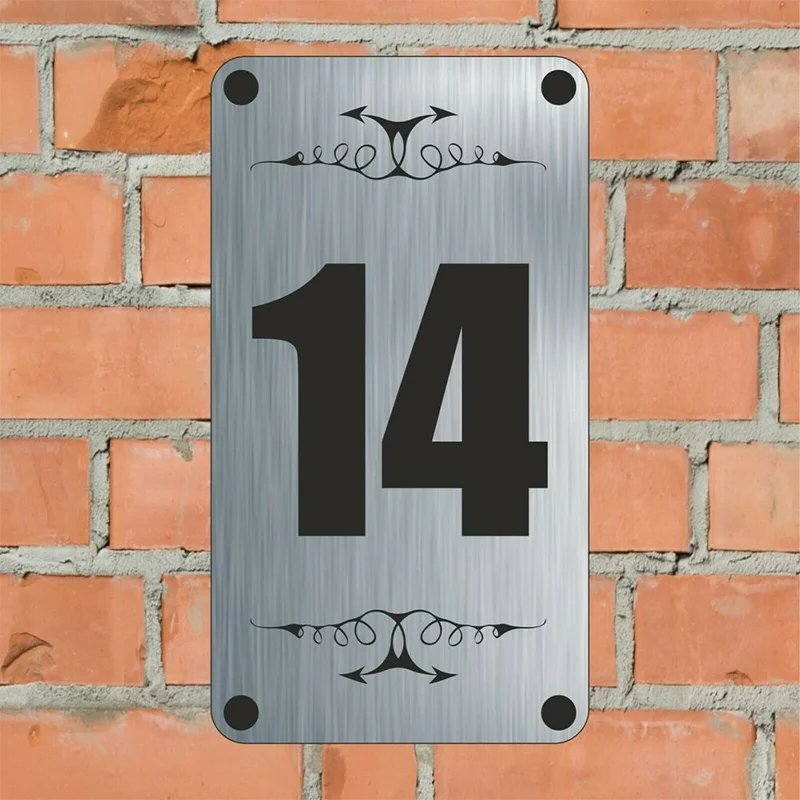 

Индивидуальный алюминиевый знак на дом персонализированный номер дома и любое имя для квартиры или дома, плавающий номер для ремонта дома
