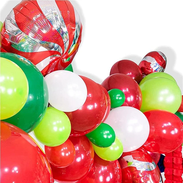 200Pcs Kit di ghirlande di palloncini di natale Set di palloncini in  lattice bianco verde rosso ottimo per decorazioni per feste di natale -  AliExpress