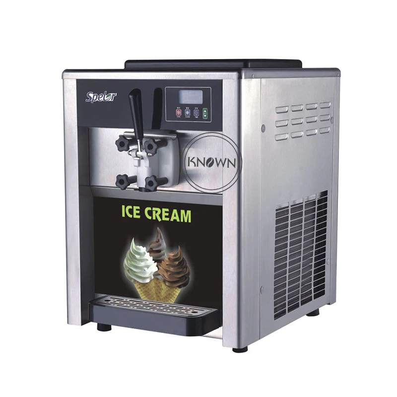 18L Ice Cream Machine Maker Table Desktop Soft Serve Ice Cream Making Machine Single Flavor Customizable
