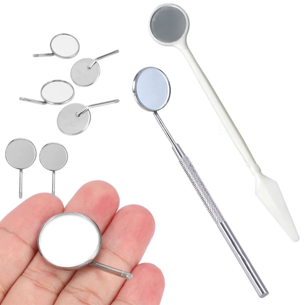 StainlessSteelDentalLabMouthMirror16cmOralHygieneCareToolDetachableDentistClinic
