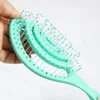 Manufacturers direct hollow back comb oval comb circular bead head non-skin curved row comb household multi-functional hair comb 5