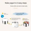 Mini Automatic Electric Yogurt Machine Household DIY Stainless Steel Container Appliances Yogurt With Temperature Control 5