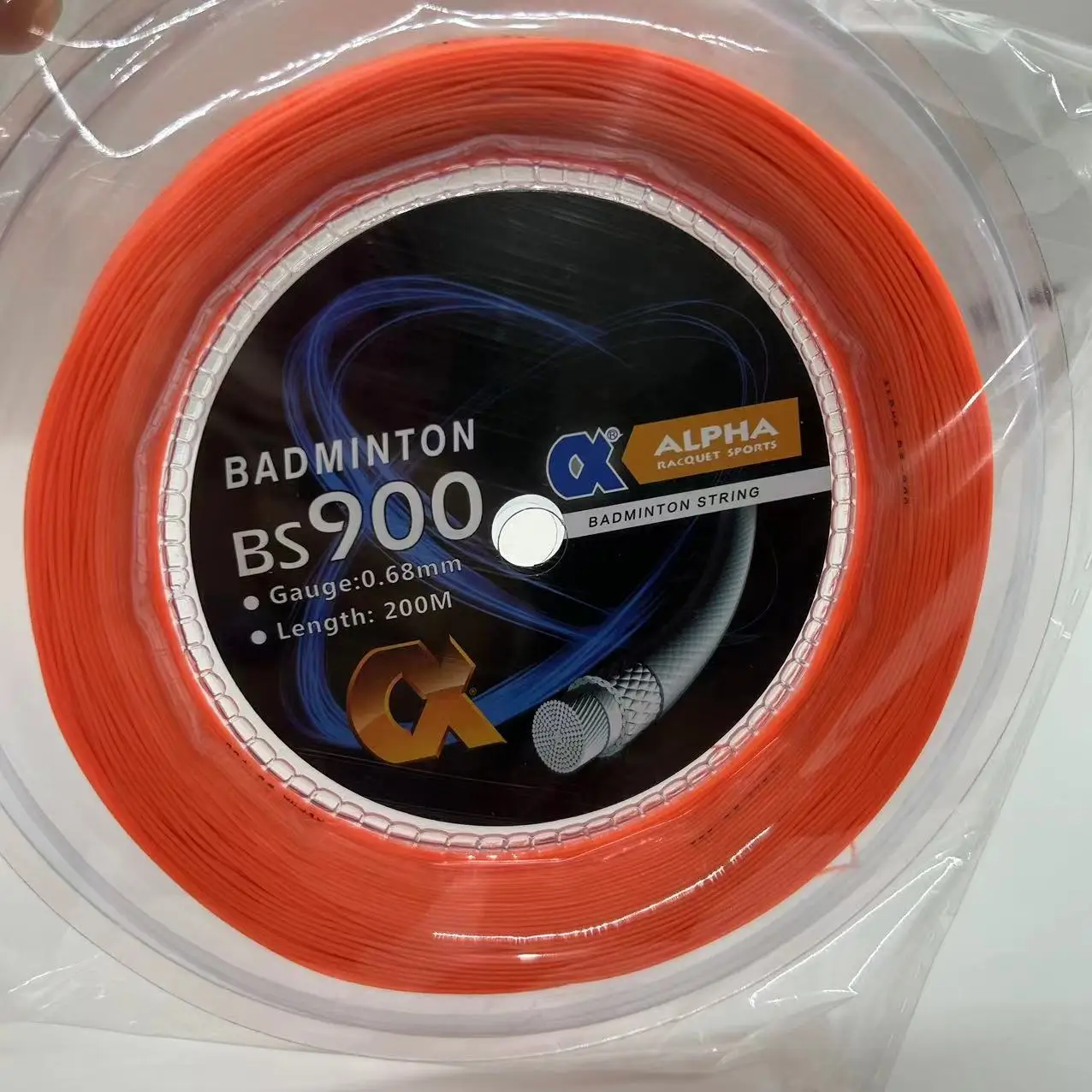 Corde de raquette de badminton Alpha 200m 0.68mm - Reel BS900 haute élasticité et durabilité exceptionnelle