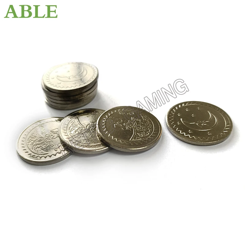 10 Pièces Jetons Métal Pour Arcade - Pièces De Jeu Acier Inoxydable 25 Mm - 4