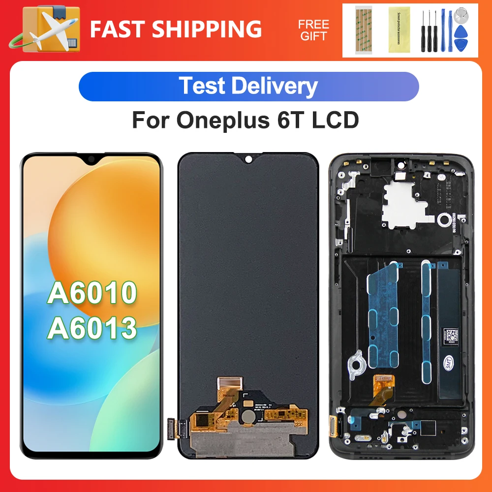 Для OnePlus 6T 6,41 'для 1 + 6T A6010 A6013 ЖК-дисплей