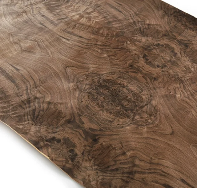 L:2.5meters Width:580mm T:0.25mm Natural Black Walnut Burl Wood Veneer  Sheets Guitar Skateboard Furniture Decoration - AliExpress