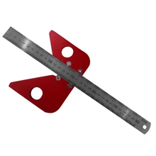 

Woodworking Center Scribe 45 Degree Center Finder Line Gauge Wood Marking Ruler Measuring Scribe Tool line scriber