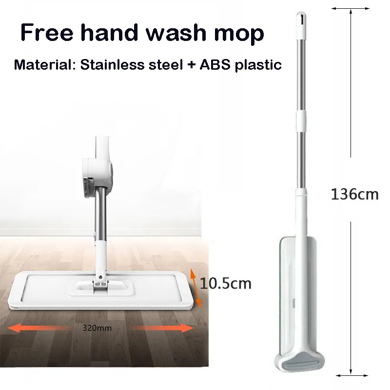 Hands-Free Squeeze Mop with Pads 6