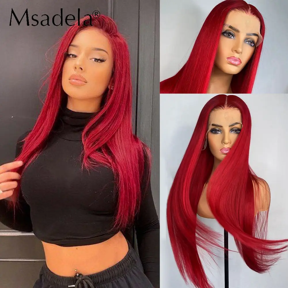 straight-red-28-inch-synthetic-honey-blonde-color-613-lace-front-wig-drag-queen-ginger-pink-cosplay-wigs-for-women-pre-plucked