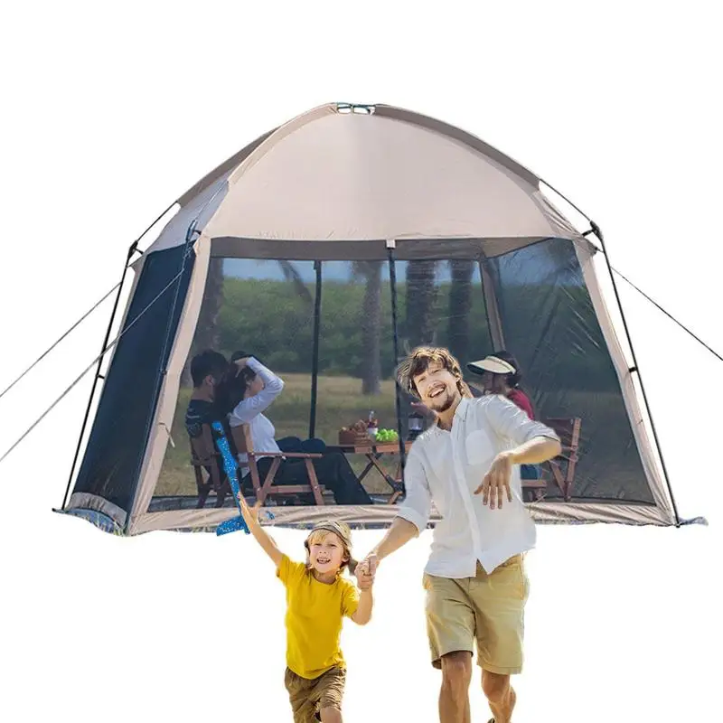 

Screen House Tent Instant Screen Party Tent With Mesh Side Walls -up Screen Room Accommodates 6-8 People For Sunscreen Picnic